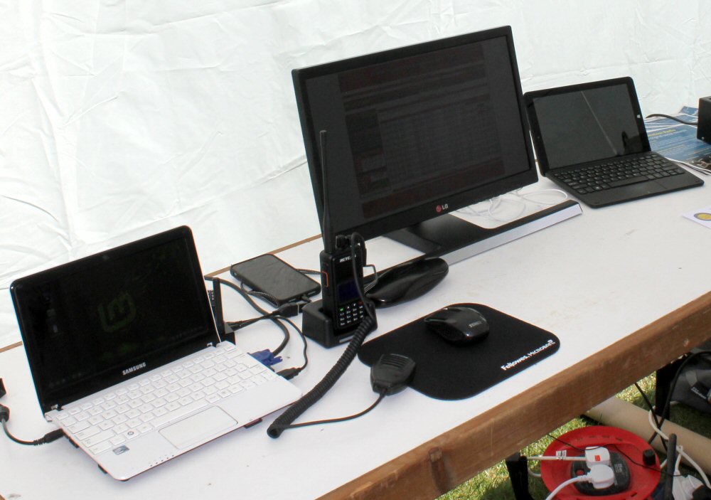 Chris M7VJE brought along an impressive digital voice demonstration