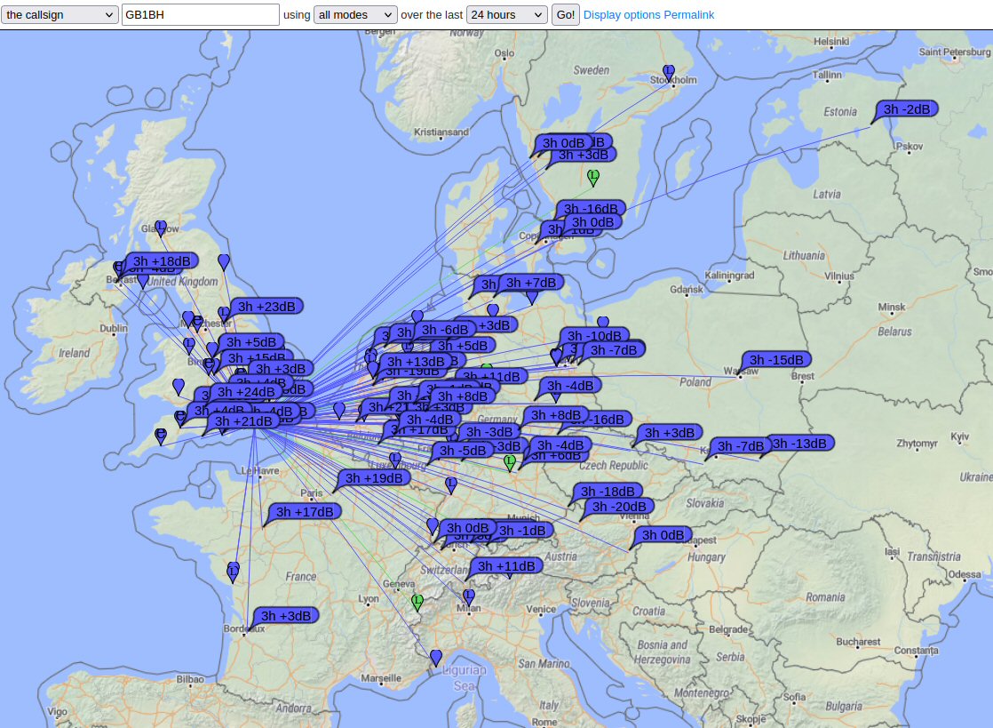 Special Event Station GB1BH was also heard in 11 countries